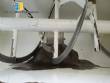 Silver carbon steel ribbon blender