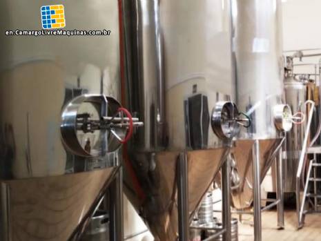 Cellar for fermentation, maturation, and storage of beer.