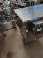 Stainless steel conveyor table with belt for accumulation assembly