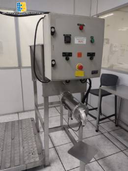 Peres & Cannheiro 120 kg dosing machine with stainless steel paddle mixer for granulated pasty products