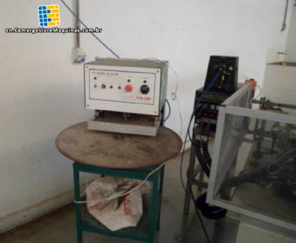 Blister sealer for cardboard paste in pvc