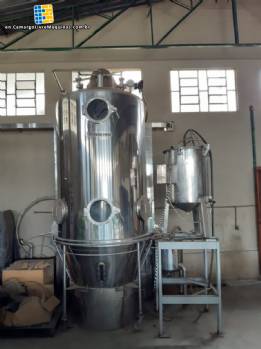 Yenchen 170 kg Fluidized Bed Granulator Sray Dryer