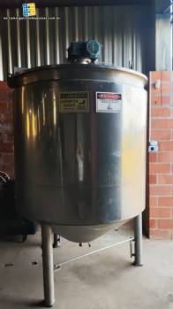 4.000 L stainless steel jacketed reactor tank