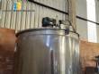 3,500 L stainless steel jacketed reactor tank