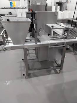 Stainless steel wire cutter for cheese bread forming machine with automatic tray filling PANITEC
