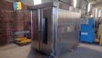 Stainless steel rotary oven with Supremax gas double cart