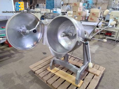 Incal stainless steel jacketed food processor 80 liters