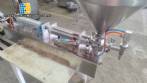 Semi-automatic filling machine for liquids and pasties with 1 nozzle
