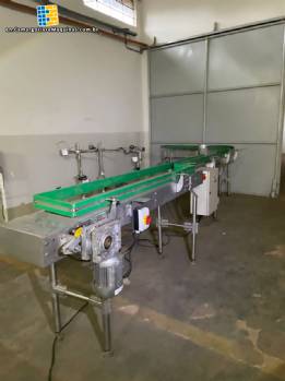 Linear conveyor belt with 7 meter curve