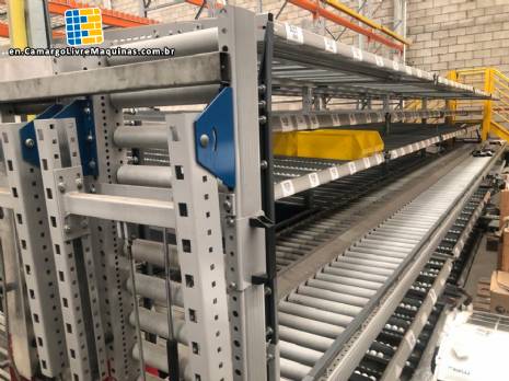 Pallet holder with 47 flowrack positions