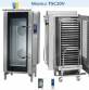 Industrial ovens combined in stainless steel