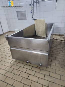 Stainless steel jacketed tank for cheese production 1500 liters