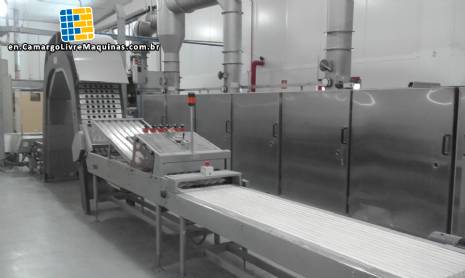 Industrial continuous oven for making wafer cones Haas