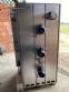 Programmable turbo oven in stainless steel, gas-powered.