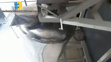 Stainless steel jacketed rotary mixer