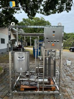 Stainless steel pasteurizer for liquids, juices, milk, Innova Inox, 2,000 liters per hour