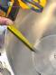 Stainless steel jacketed heating tank, 50 liters