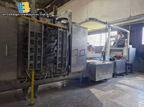 Production line for shortbread cookies and cassava flour, 400 kg per hour.