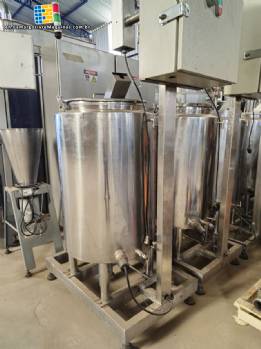90 liter stainless steel jacketed melting tank with pump