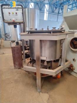 Stainless steel mixing tank for creams and thick products 400 liters