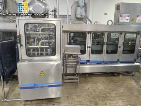 In-line thermoforming filling and sealing machine for fruit and dairy drinks of the FFS Bisignano