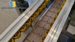 Automatic stainless steel labeling machine with two heads for Narita self-adhesive labels