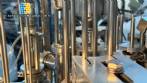 Automatic rotary dosing and sealing filling machine for cups, jars, and bottles, Milainox MB-1