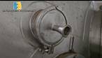 Sanitary stainless steel mixing tank with spray ball