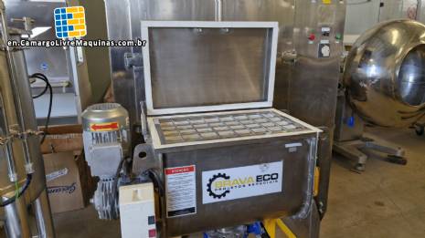 Bravaeco 50 liter stainless steel ribbon blender with internal coating
