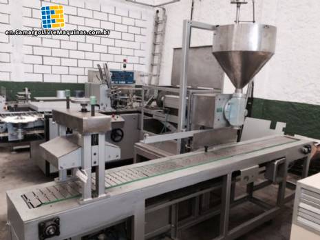 Automatic piston gallon filling machine Serac Automatic piston gallon filling machine Serac