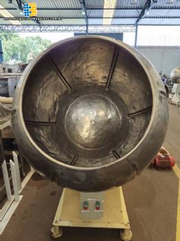 Coating machine with slats and stainless steel bowl 100 liters Coating machine with slats and stainless steel bowl 100 liters