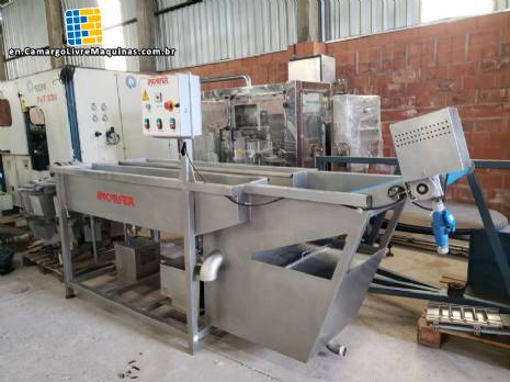 Incalfer double stage continuous stainless steel vegetable washer Incalfer double stage continuous stainless steel vegetable washer