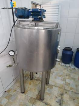 Mundinox stainless steel yogurt pasteurizing tank 200 liters Mundinox stainless steel yogurt pasteurizing tank 200 liters